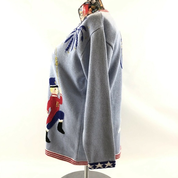 HSN Storybook Knits Sweater Large 4th of July - Picture 3 of 8